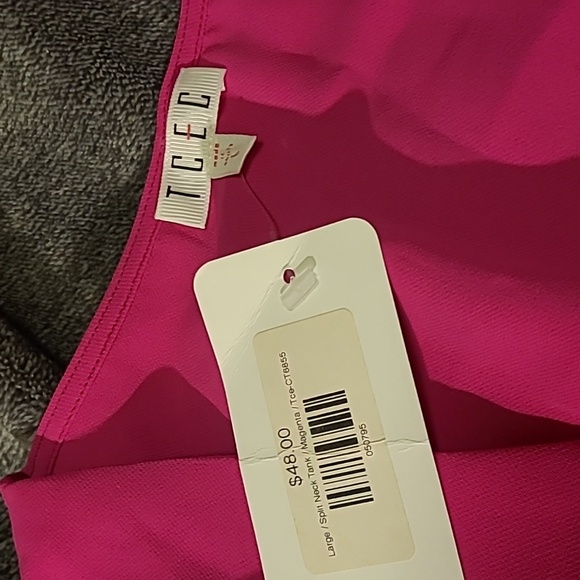 WAS  $59. TCEC Pink Sleeveless Blouse - Picture 5 of 8